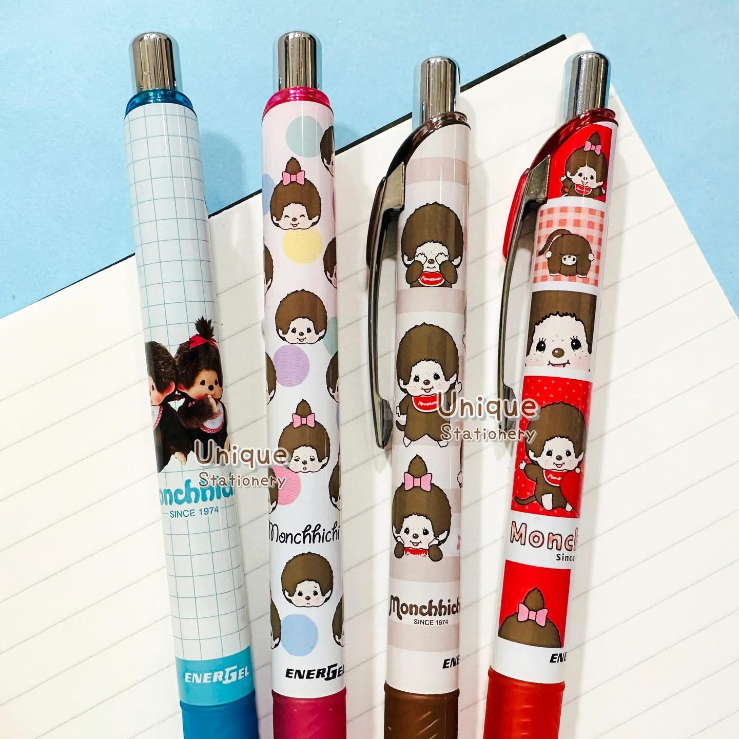 Limited Pentel Energel 0.5mm Black Ink Gel Pen Monchhichi