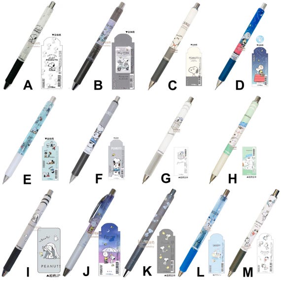 Pentel Energize 0.5mm Mechanical Pencil Snoopy Woodstock Olaf