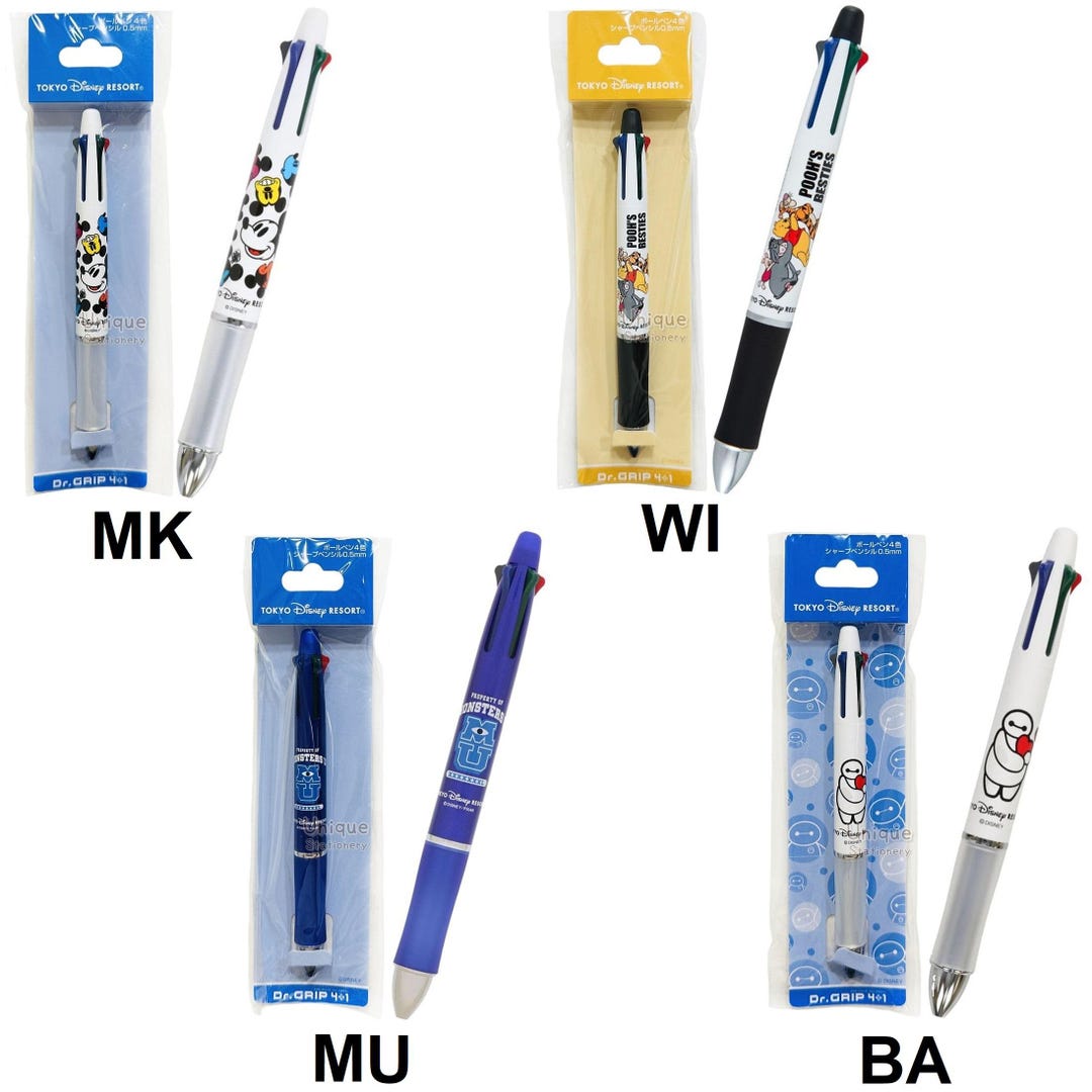 Pilot Dr. Grip 4+1 5-way Multi Pen 4-color Ballpoint Pen