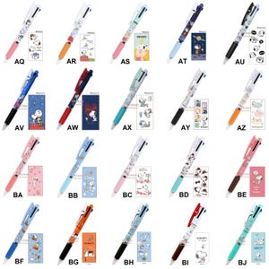 Jetstream uni 0,5 mm 3-weg balpen Snoopy Woodstock Charlie Brown Lucy Sally Luck Linus Peanuts Anime Strips Japan