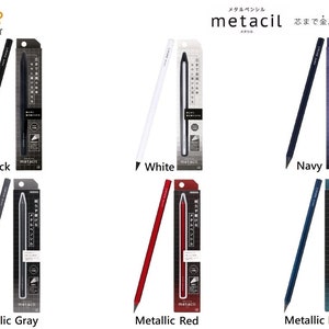 metacil Metal Pencil Don&#39;t Need Sharpening with 16km Writable distance (equivalent to 2H pencil) Sun-Star Stationery Japan