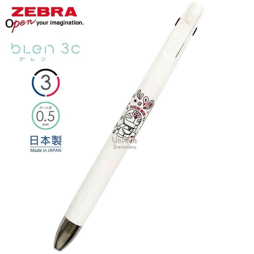 Zebra Blen 3C Multi Pen 3 Color Ballpoint Pen Pokemon Pikachu