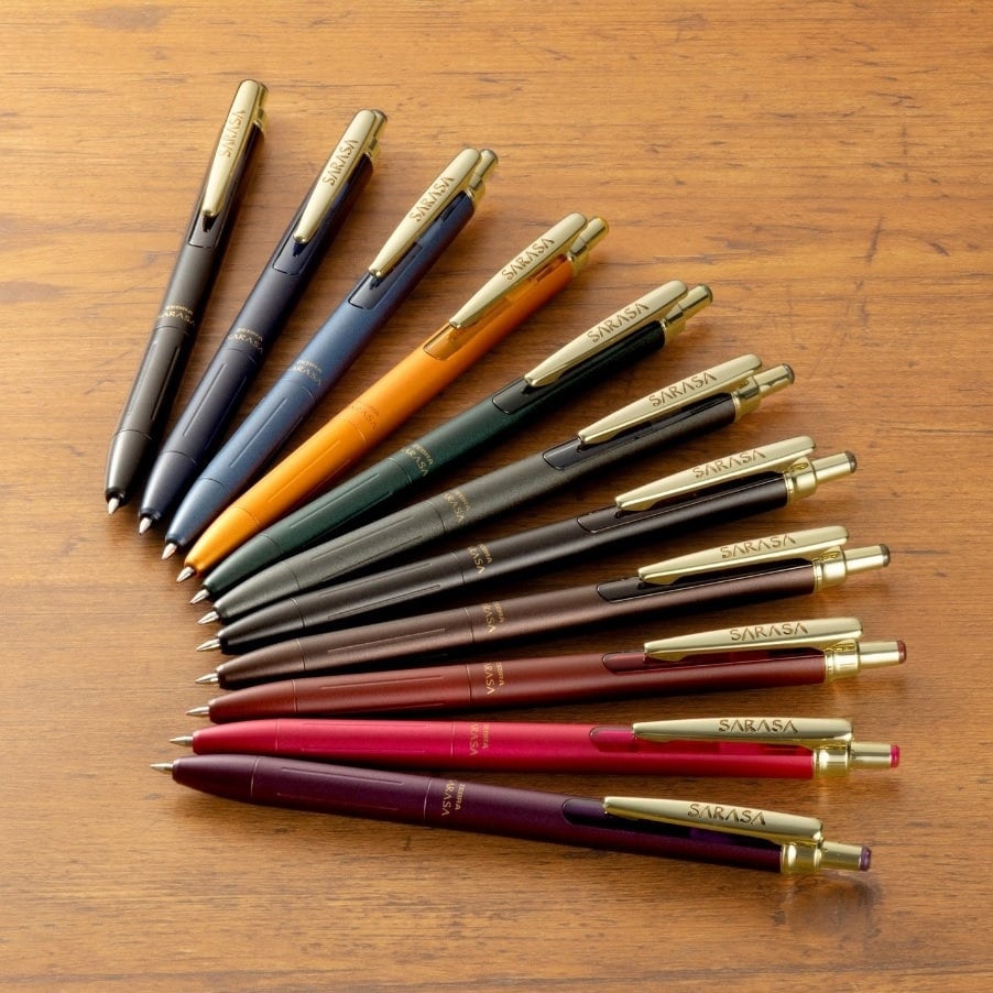 NEW Version Zebra SARASA Grand Vintage Color Metal Pen 0.5mm Gel