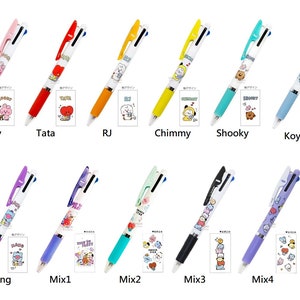 Jetstream uni 0.5mm 3-way Ballpoint Pen BT21 Tata Chimmy RJ Koya Cooky Mang Shooky Line Friends Korea Japan