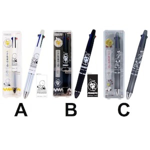 Pilot Dr. Grip 4+1 5-way Multi Pen Penna a sfera a 4 colori Matita meccanica Snoopy 75° anniversario Woodstock Charlie Brown Giappone