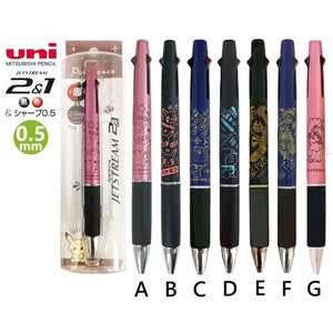uni Jetstream 2&1 3-fach Multi Stift 2-Farb Kugelschreiber Druckbleistift Pokemon Pikachu Doraemon One Piece Cardcaptor Sakura Japan