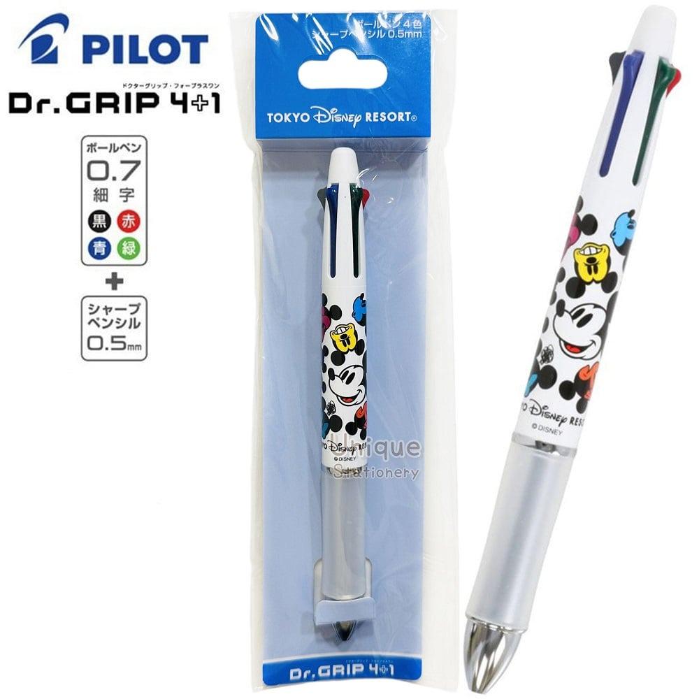 Pilot Dr. Grip 4+1 5-way Multi Pen 4-color Ballpoint Pen