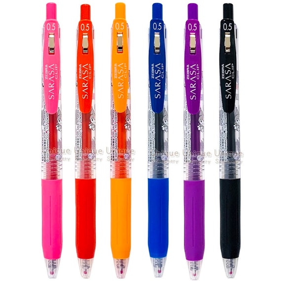 6 Colors Set Characters Limited Zebra Sarasa 0.5mm Gel Pen Set