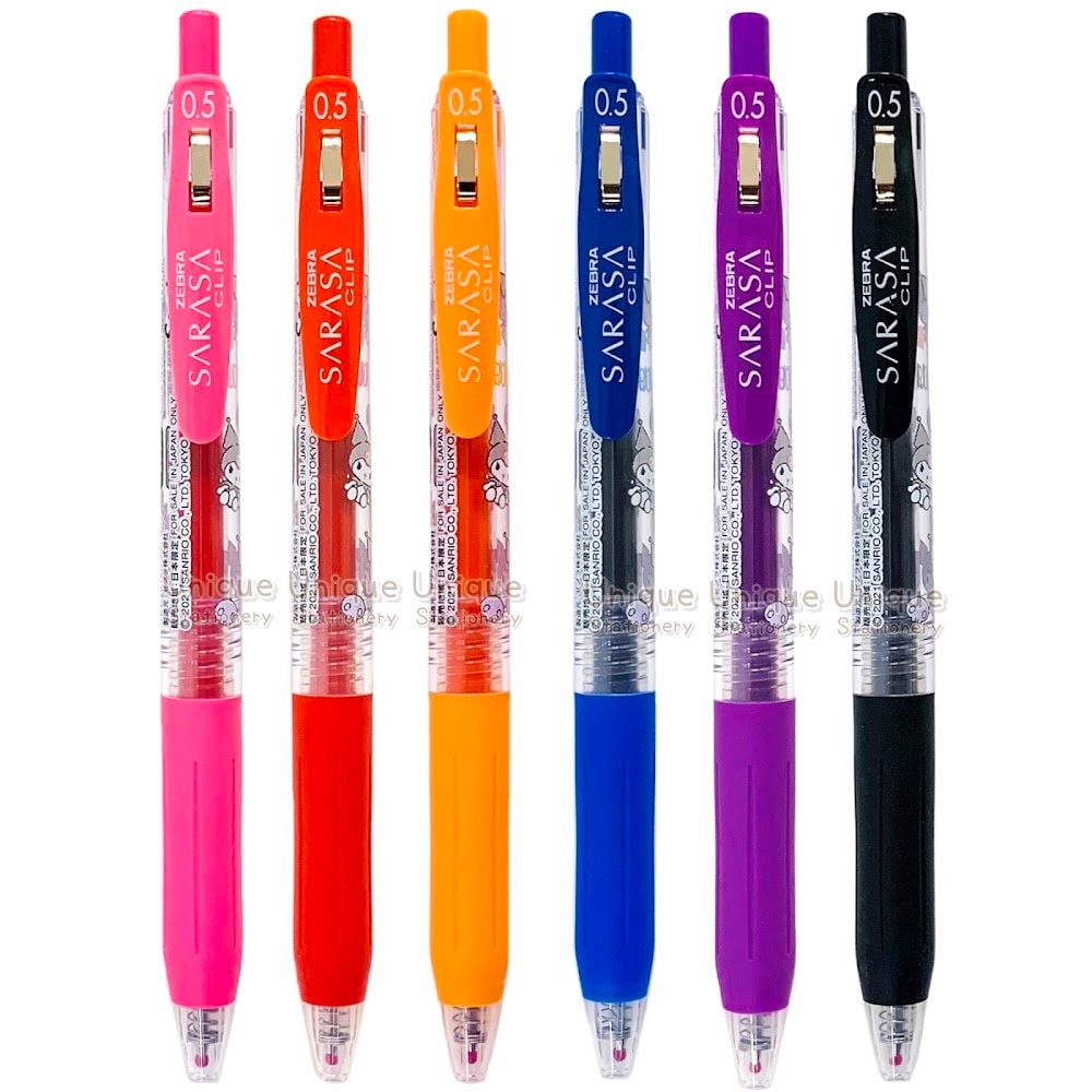 6 Colors Set Characters Limited Zebra Sarasa 0.5mm Gel Pen Set