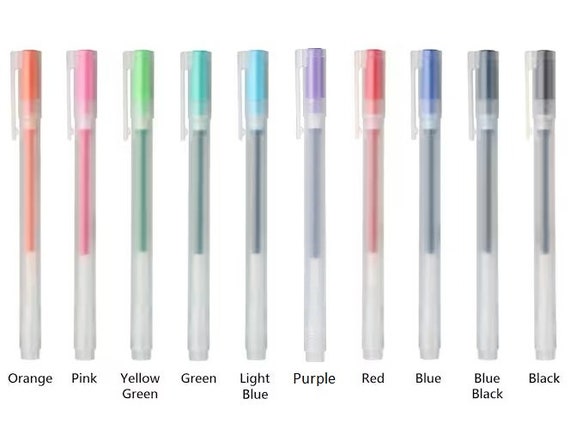 Gel Ink Ballpoint Pen 0.5mm - Refill | Pen Refills | MUJI USA Blue
