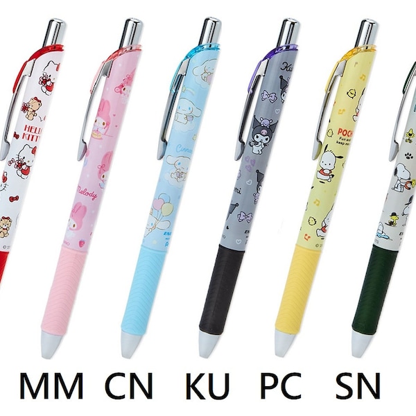 2023 New Style Pentel Energel 0.5mm Gel Pen Japanese Characters Snoopy Anime Kawaii Comic Cute Cartoon Japan