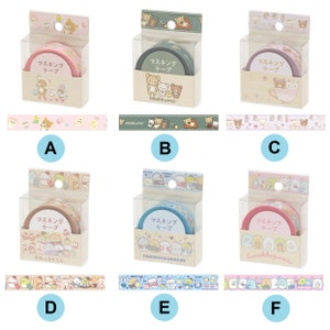 Kawaii Cute Masking Tape MT Washi Tape Paper Sticker Rilakkuma Korilakkuma Kiiroitori Chairoikoguma Sumikko Gurashi San-X Japan
