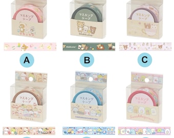 Ruban de masquage kawaii mignon, ruban adhésif Washi MT, autocollants en papier Rilakkuma Korilakkuma Kiiroitori Chairoikoguma Sumikko Gurashi San-X Japon