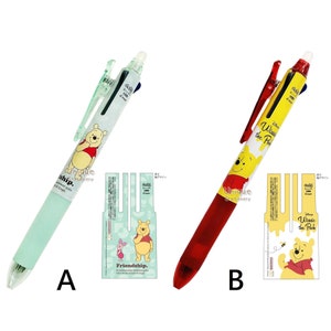 Bolígrafo borrable Pilot Frixion de 3 vías y 3 colores de 0,38 mm, de Disney Winnie the Pooh, Japón