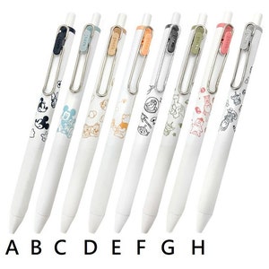 Bolígrafo de gel Uni Ball One de 0,38 mm, Disney, Mickey Mouse, Minnie Mouse, Chip y Dale, Winnie the Pooh, Toy Story, Woody, Buzz, Hamm, Rex, Aliens, Japón.