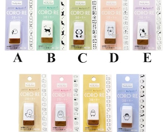 Coro-Re Rolling Stamp Animal Bird Cat Panda Dog Bear Hedgehog Penguin Medjed Ancient Egyptian gods Japan