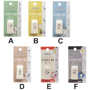 Coro-Re Rullande Stämpel Snoopy Woodstock Charlie Brown Olaf Andy Kamio Japan