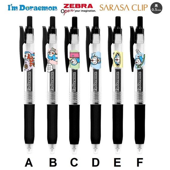 Zebra Sarasa 0.5mm Black Ink Gel Pen Doraemon Gadget Japan - Etsy