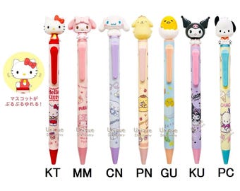 Characters Bubble Head Mascot Ballpoint Pen Japan Animation Anime Kawaii Comic Cute Cartoon Bubblehead