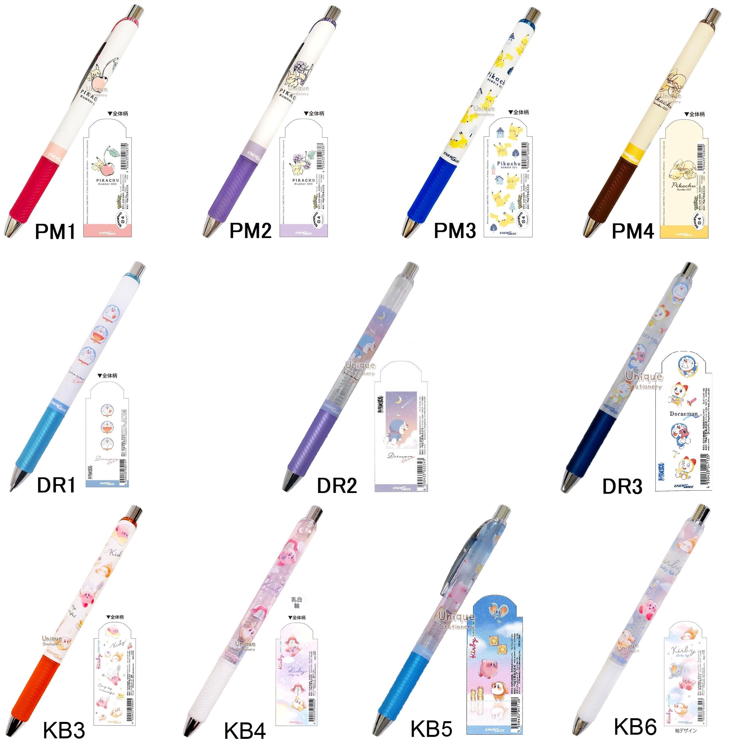 Pentel Energize 0.5mm Mechanical Pencil Pokemon Pikachu Doraemon