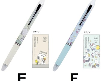 Pilot Frixion Zone Technology 0.5mm Erasable Ballpoint Pen Snoopy Woodstock Charlie Brown Comic Japan