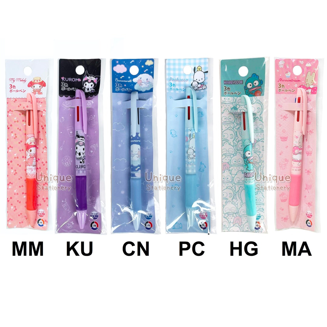 Characters 3 Colors Multi 0.7mm Ballpoint Pen Japan Animation Anime ...