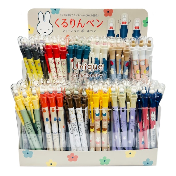 0.7mm Black Ink Ballpoint Pen Miffy When Pressing the Miffy on Top