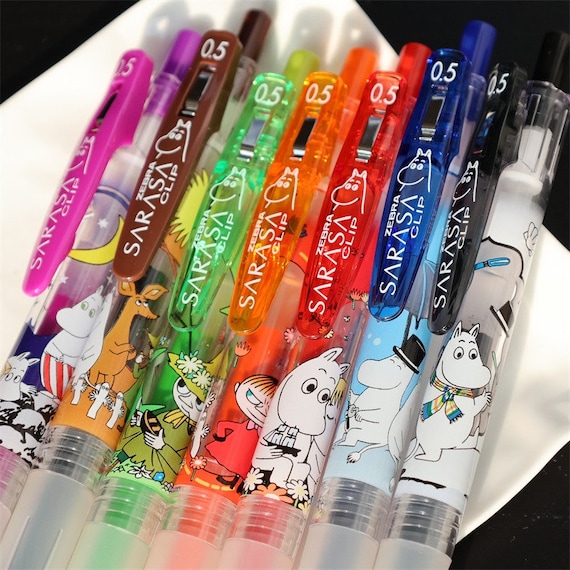 Limited Zebra Sarasa 0.5mm Gel Pen Moomin Snork Maiden Little My