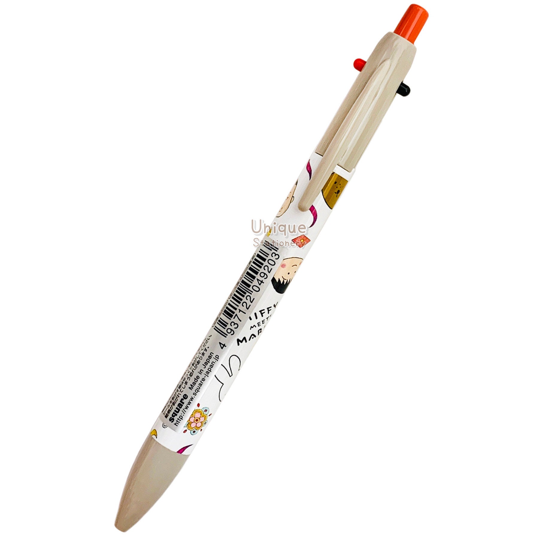 3-way Multi Pen 2-color Ballpoint + Mechanical Pencil Miffy Meet