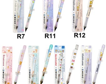 TOMBOW MONO graph 0.5mm Mechanical Pencil Eraser Rilakkuma Korilakkuma Kiiroitori Chairoikoguma San-X Japan