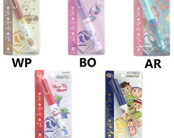 Portable Cap-type Scissors STICKYLE Disney Mickey Mouse Minnie Tsum Tsum Winnie the Pooh Toy Story Ariel Princess Aliens Baby Oyster Japan
