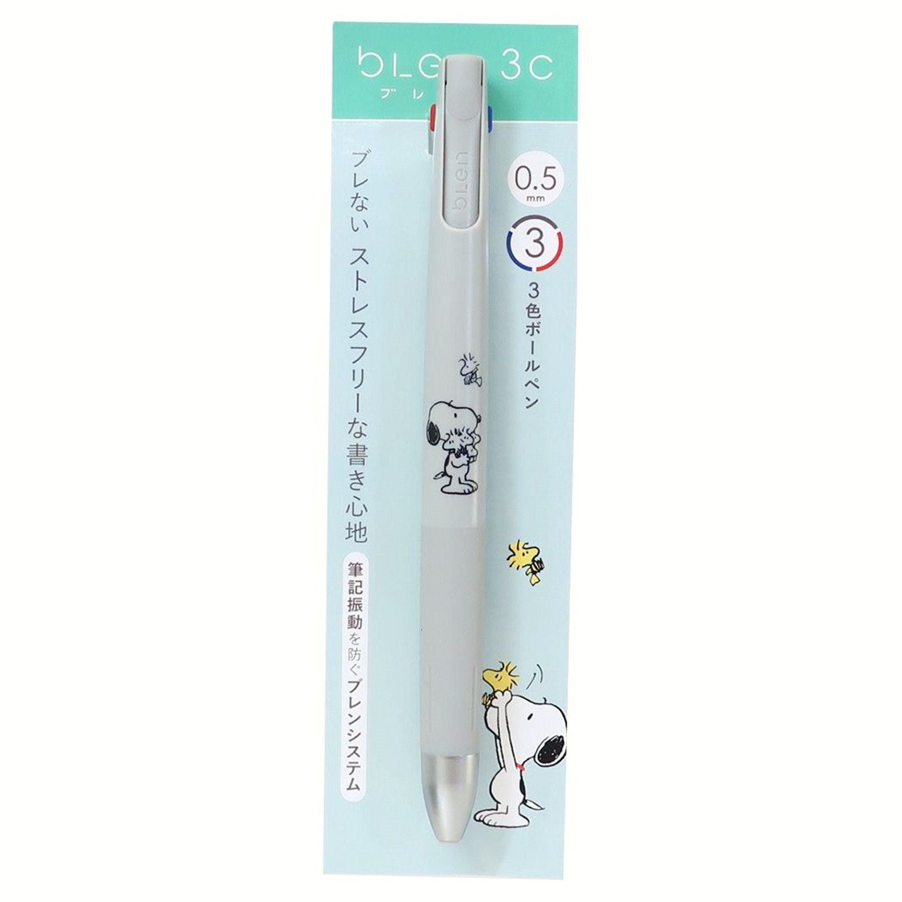 Zebra Blen 3C Multi Pen 3 Color Ballpoint Pen Snoopy Woodstock
