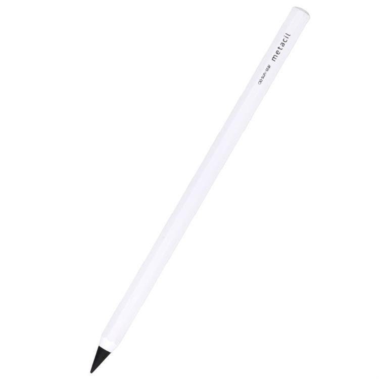  SUN-STAR Stylish Metal Pencil Metacil Pencils for Artist  Drawing, Sketching, Non-Sharpening, White, Pencil Lead Color: Black F #2  1/2 (with Authentic Hologram Sticker United States Only) : Arts, Crafts 