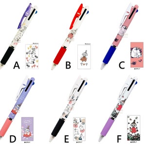 Jetstream uni 0.5mm 3-way Ballpoint Pen Moomin Little My Snork Maiden Snufkin Japan