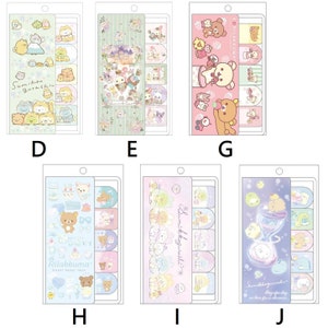Kawaii Cute Sticky Index Memo Rilakkuma Kiiroitori Chairoikoguma Sumikko Gurashi Sentimental Circus Shappo San-X Japan