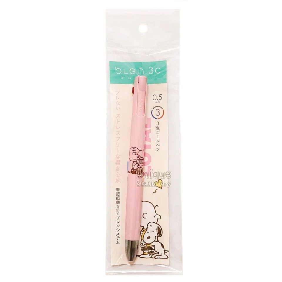 Zebra Blen 3C Multi Pen 3 Color Ballpoint Pen Snoopy Woodstock