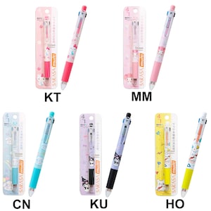 Zebra SARASA multi 4+1 5-weg balpenclip gelpen karakters anime kawaii komisch leuke cartoon japan