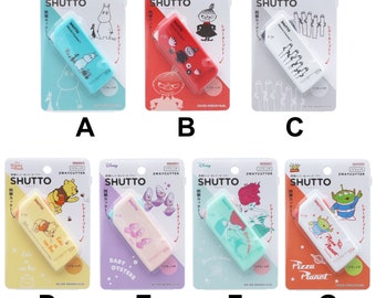 Shutto Sun-Star 2-way Cutter open Parcel Box Letter Envelope Moomin Little My Hattifatteners Winnie the Pooh Baby Oyster Ariel Aliens Japan