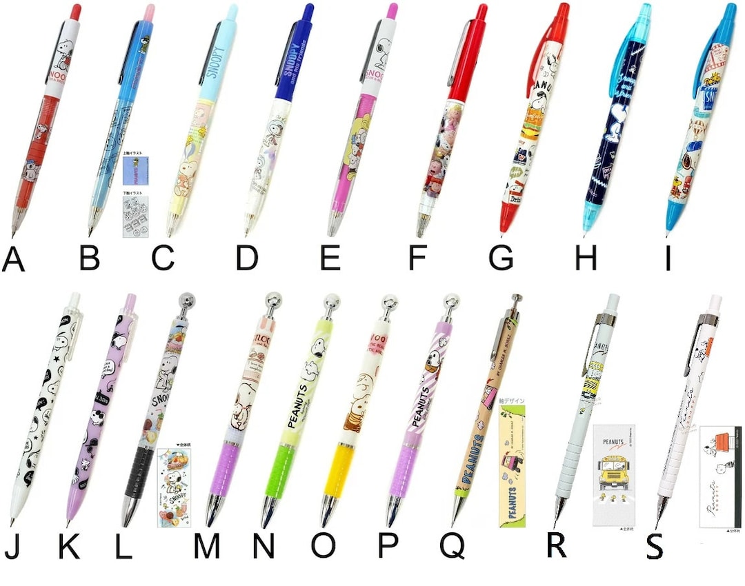 0.5mm Mechanical Pencil Snoopy Woodstock Belle Charlie Brown