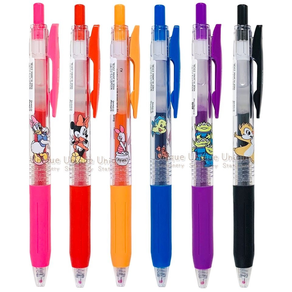 6 Colors Set Zebra Sarasa 0.5mm Gel Pen Disney Donald Daisy 6 Colors Set Zebra Sarasa 0.5mm Gel Pen Disney Donald Daisy