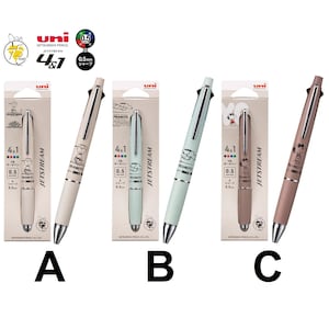 uni Jetstream 4&1 5-way Multi Pen Penna a sfera a 4 colori Matita meccanica Snoopy 75° anniversario Woodstock Charlie Brown Giappone