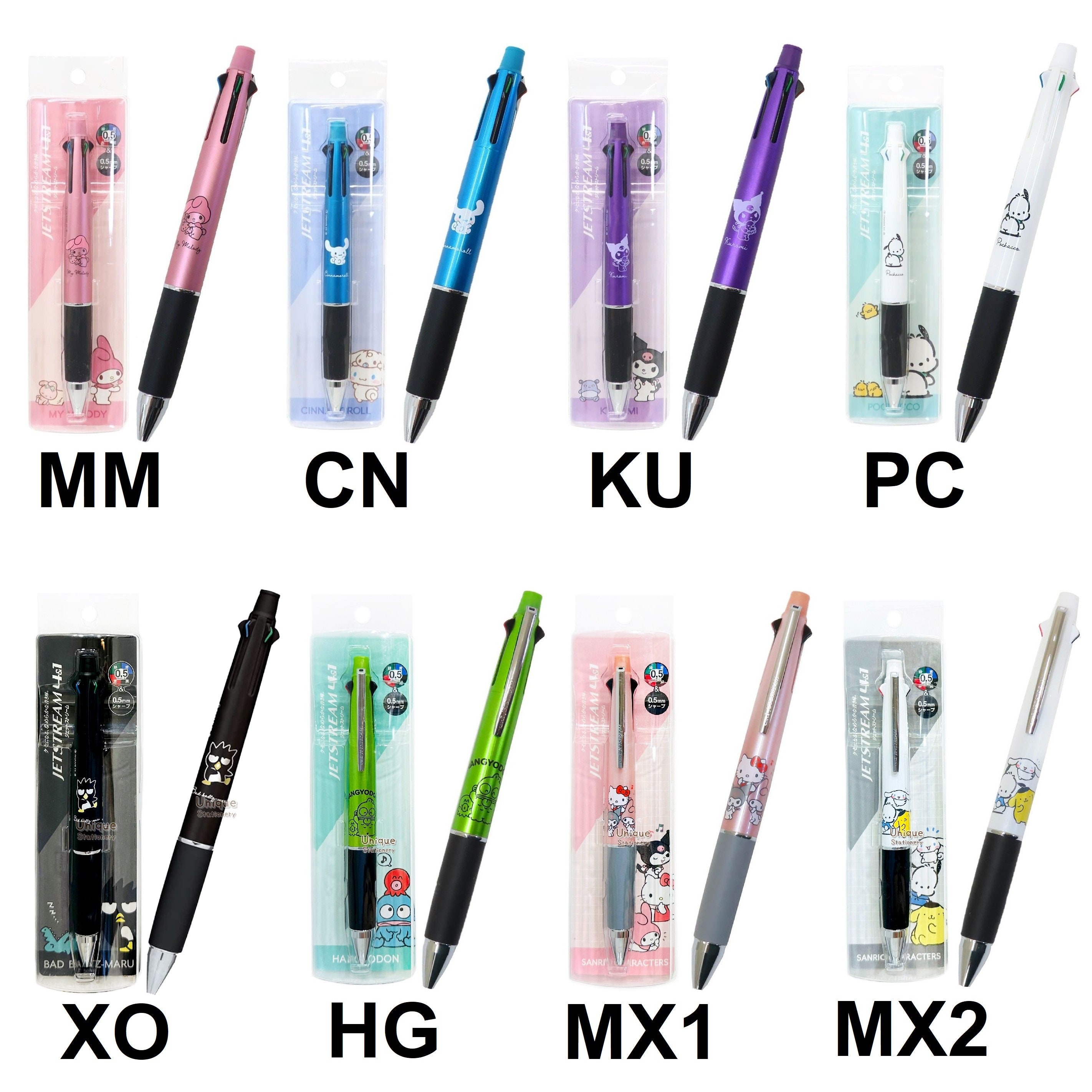 Uni Jetstream 4&1 5-way Multi Pen 4-color Ballpoint Pen Mechanical