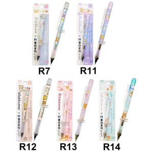 TOMBOW MONO graph 0.5mm Mechanical Pencil Eraser Rilakkuma Korilakkuma Kiiroitori Chairoikoguma San-X Japan