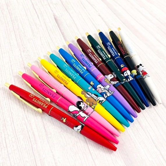 Bic Clic GOLD 0.5mm Black Ink Ballpoint Pen Snoopy Woodstock