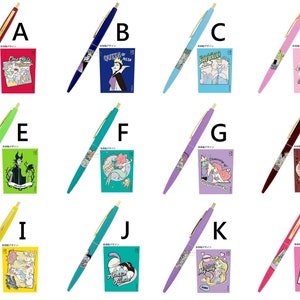 Penna a sfera Bic Clic GOLD 0,5 mm Disney Principesse Biancaneve La bella addormentata Ariel Rapunzel Belle La bella e la bestia Regina cattiva della cattiveria