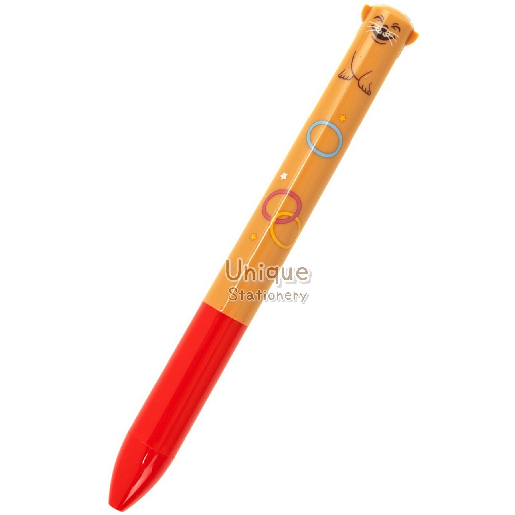 Funbox Mimi 2-way Ballpoint Pen Black & Red Ink Sea Animals