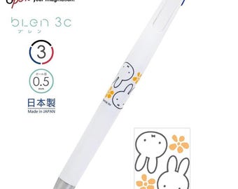 Zebra Blen 3C Multi Pen 3 Color Ballpoint Pen Miffy Square