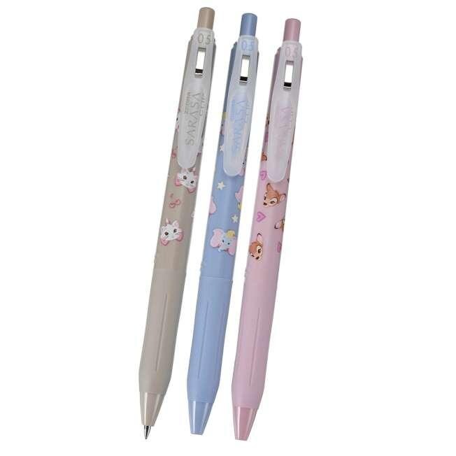 【for ベル様】オーダー品 Zebra Sarasa 3pcs 0.5mm Black Ink Gel Pen Set Disney Store
