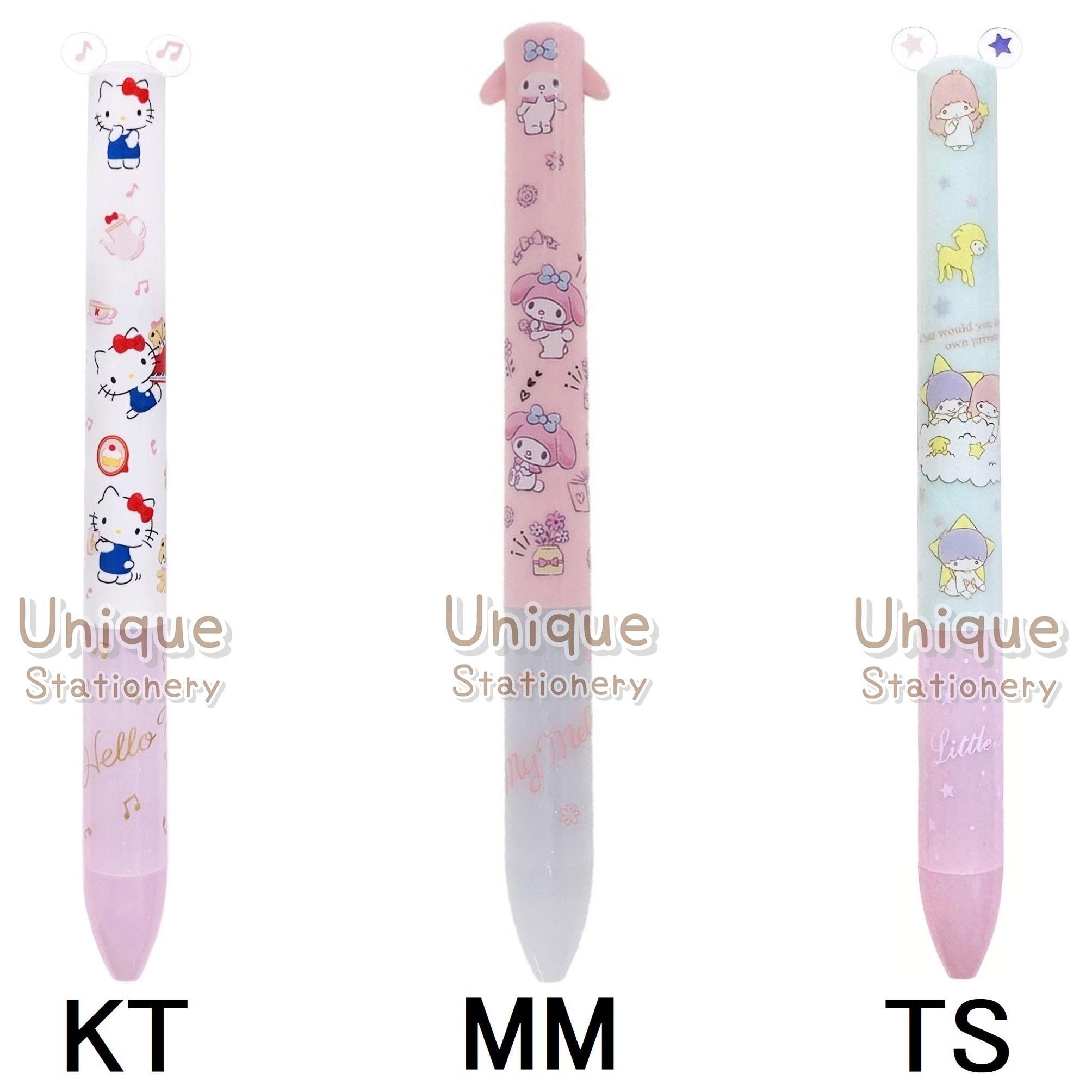 Funbox Mimi 2-way Ballpoint Pen Black & Red Ink Japanese