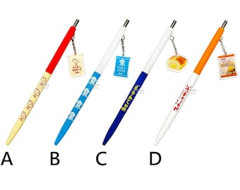 Ballpoint Pen Black Ink with Charm Funbox Snack Series Rice Crackers Bread Sandwich Made in Japan